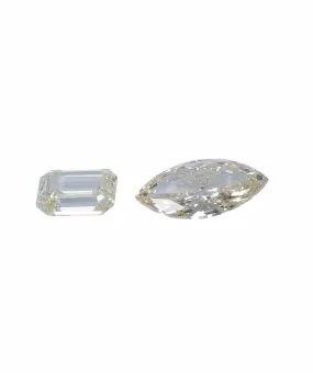 0.65 ct MARQUISE & EMERALD NATURAL YELLOW DIAMOND SET OF 2 ANL-S20-11