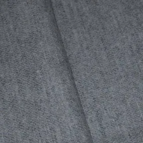 3 1/8 YD PC - Foggy Gray Soft Textured Wool Blend Woven Decorating Fabric