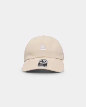 47 Brand Los Angeles Dodgers Base Runner Clean Up Strapback Natural