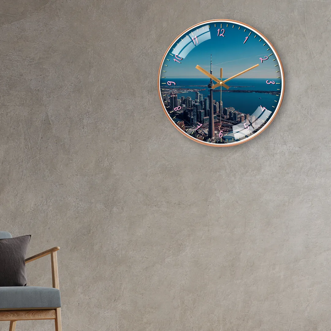 Aerial View Toronto Wall Clock