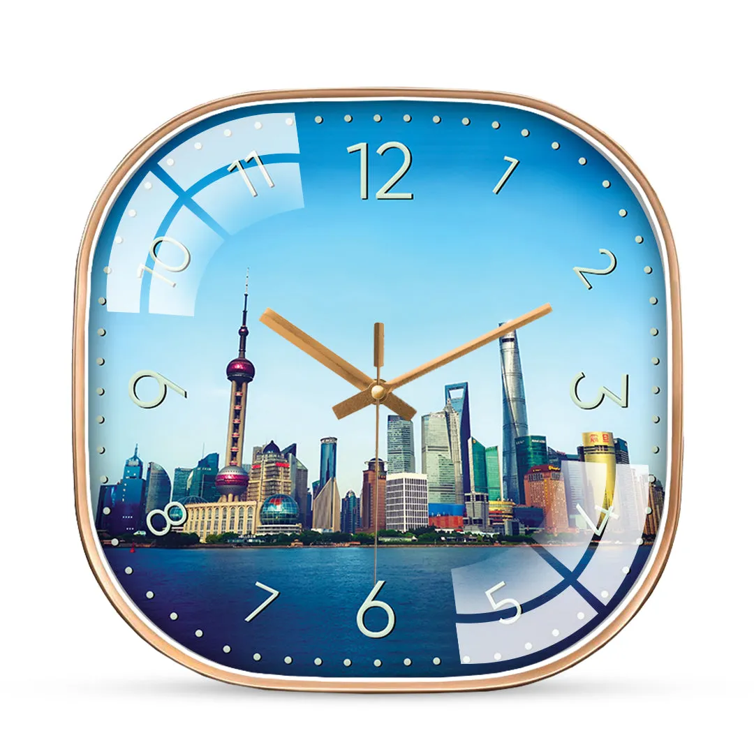 Beautiful bund city wall clock