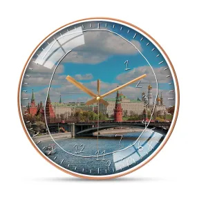 Beautiful moscow city wall clock