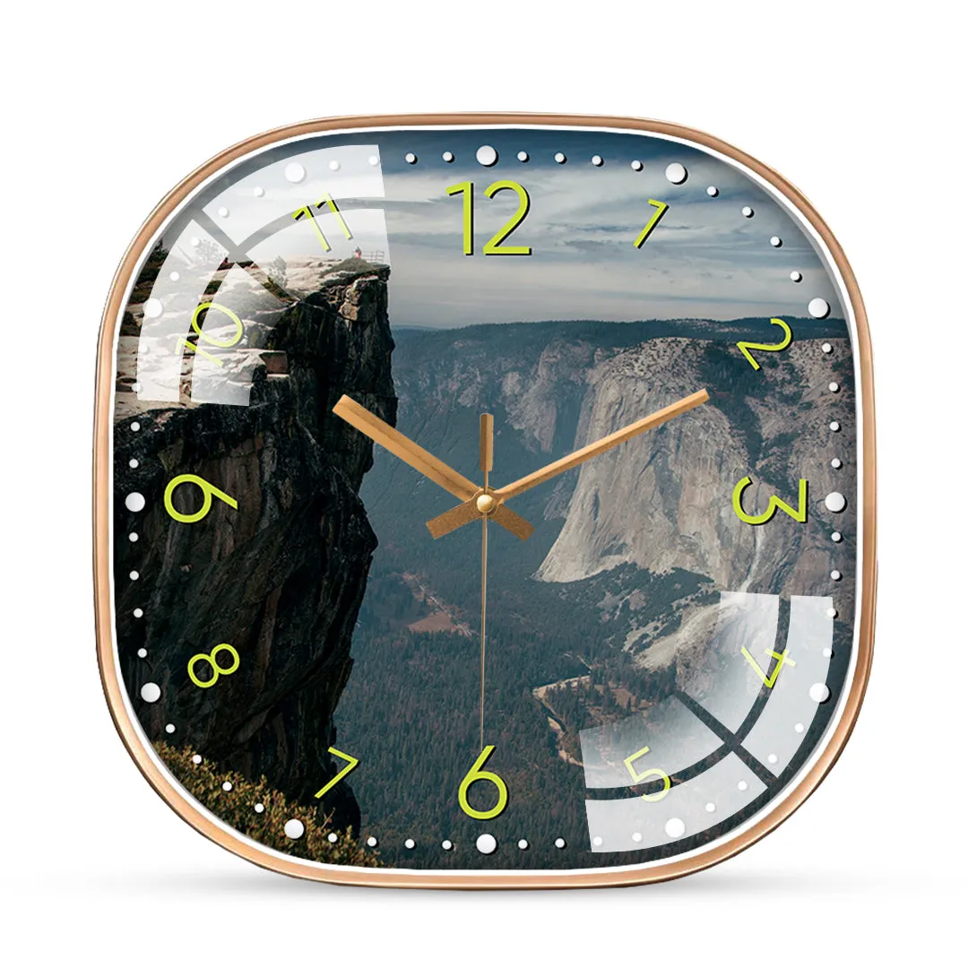 Beautiful mountain wall clock