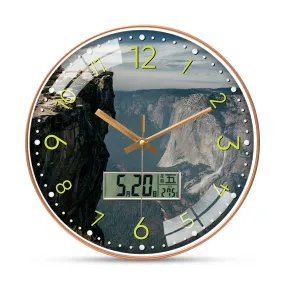 Beautiful mountain wall clock