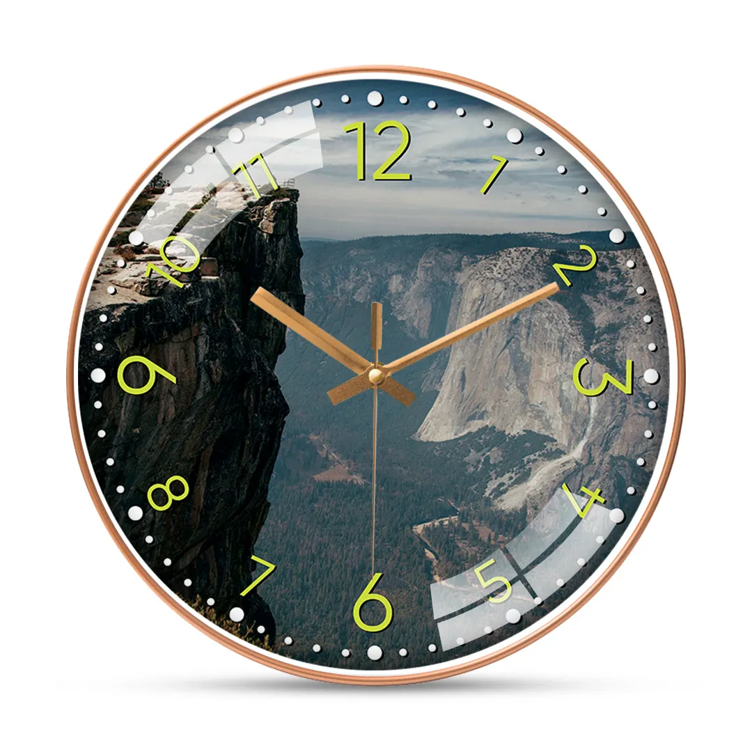 Beautiful mountain wall clock