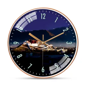 Beautiful potala place of wall clock