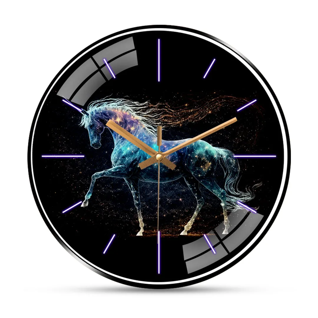 Beautiful unicorn wall clock