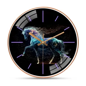 Beautiful unicorn wall clock