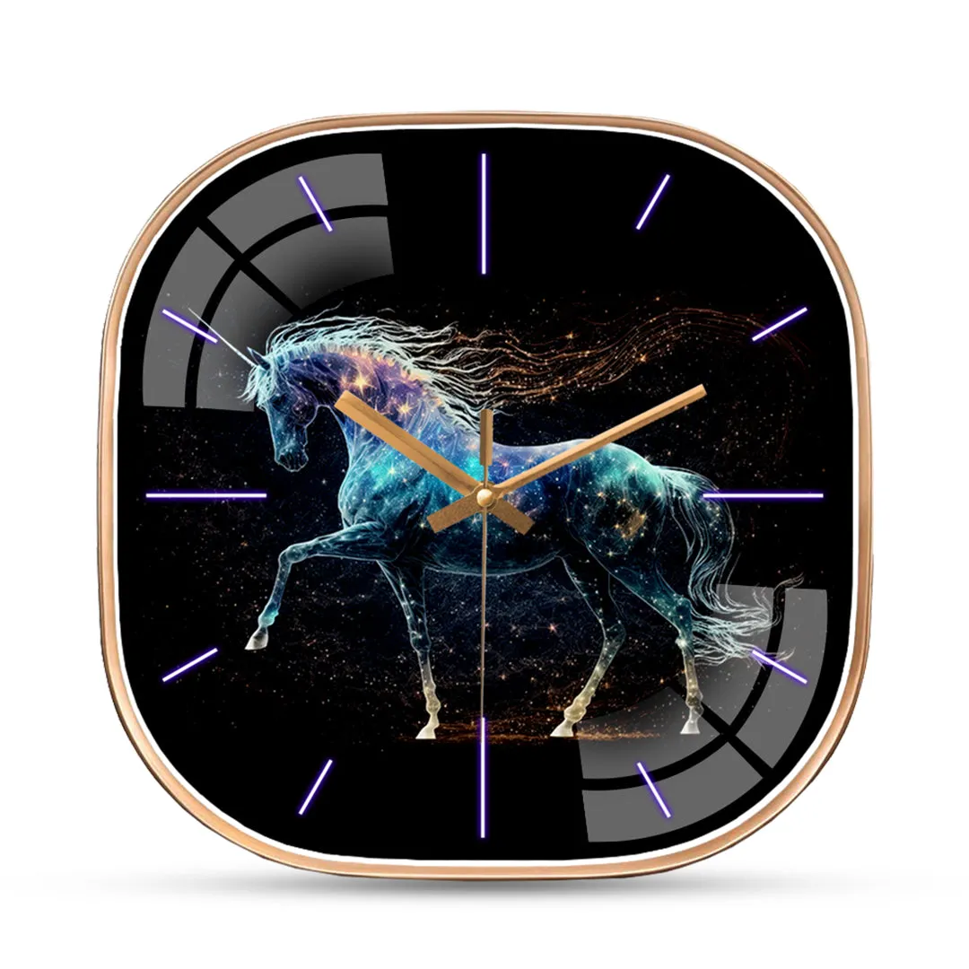 Beautiful unicorn wall clock