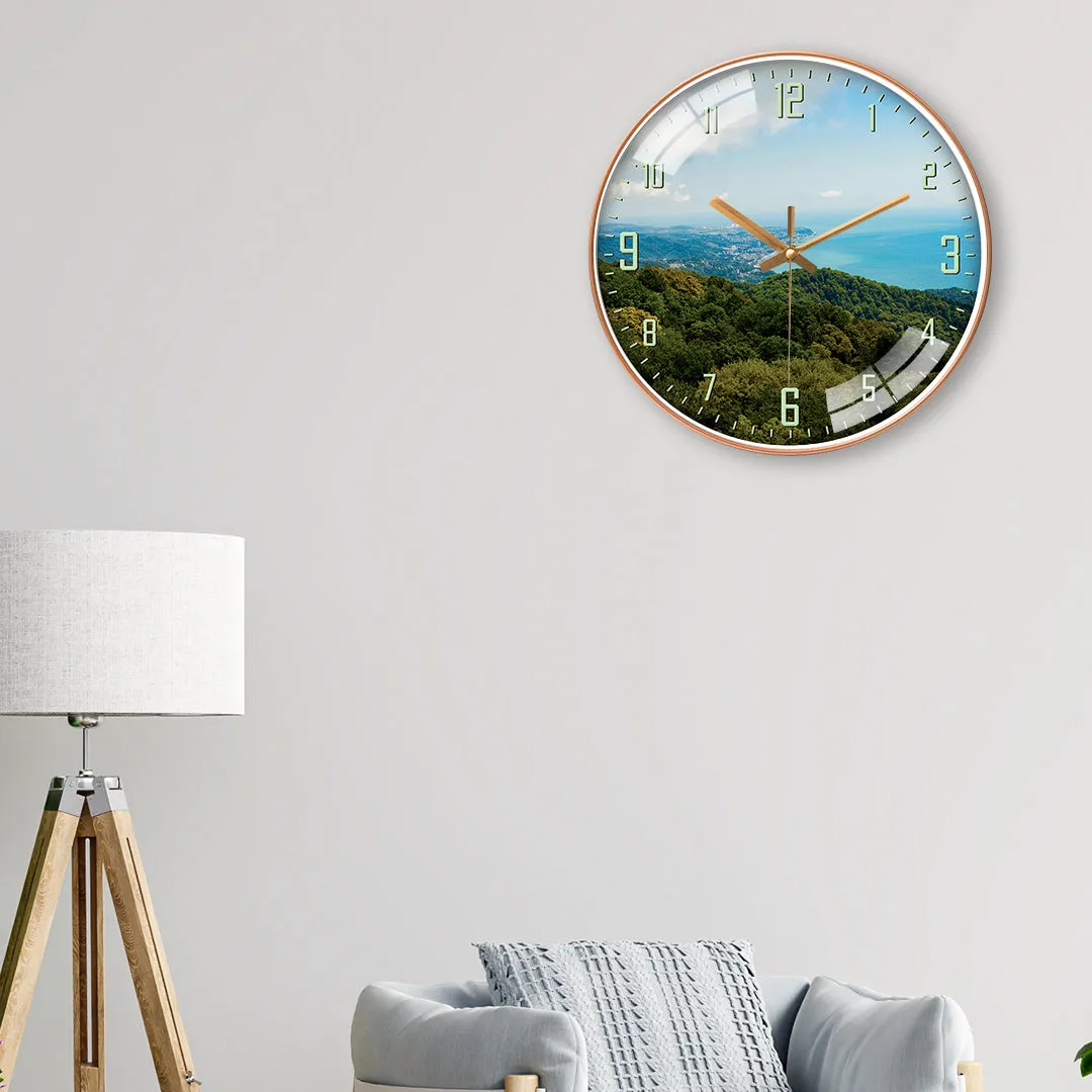 Beautiful view in sochi city wall clock