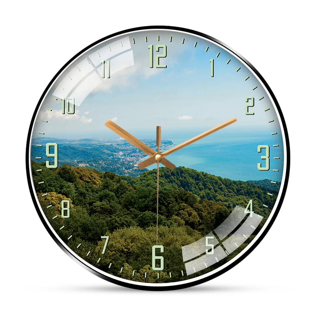 Beautiful view in sochi city wall clock