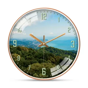 Beautiful view in sochi city wall clock