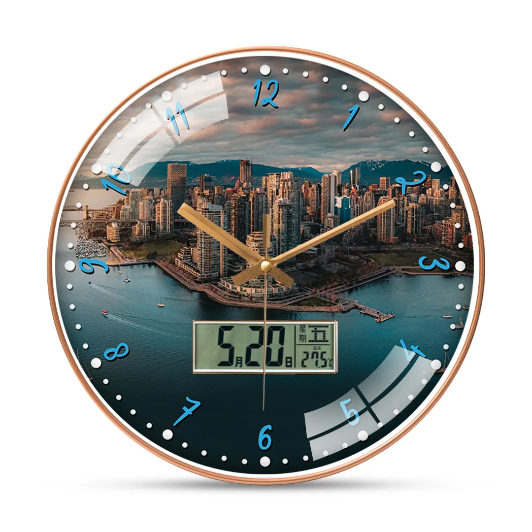 Beautiful View Of Vancouver Wall Clock