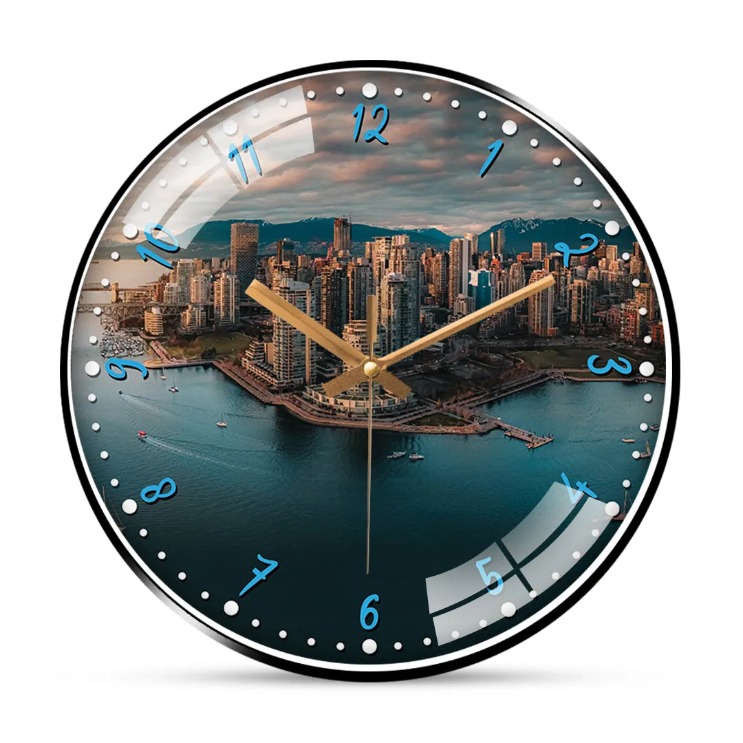 Beautiful View Of Vancouver Wall Clock