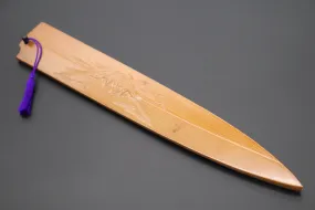 Custom Handmade Carved Wooden Saya for Yanagiba 270mm (Mt.Fuji, WS-Y270-6)