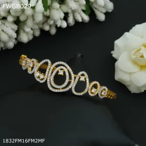 Freemen 1mg Gold plated rhodium Bangles For Women - FWGB029