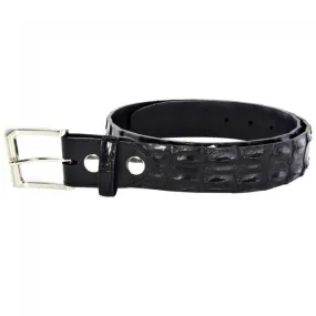 Genuine Hornback Crocodile Belt 38.5mm - Black