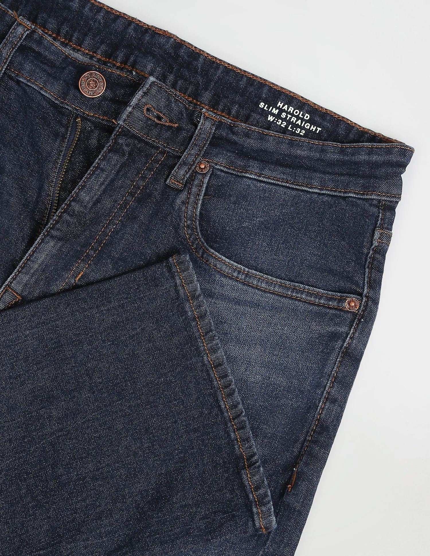 Harold Slim Straight Fit Blue Jeans