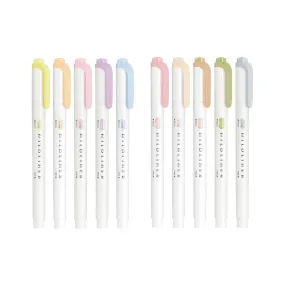 (IB) ZEBRA MILDLINER double-headed highlighter soft natural WKT7 new color highlighte