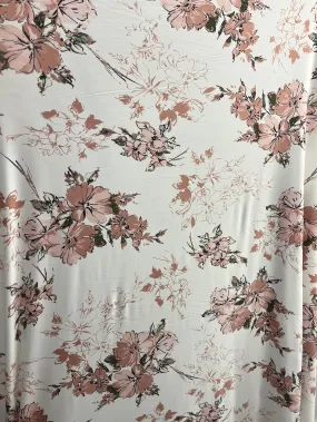 ITY Floral Print - White/Mauve/Black