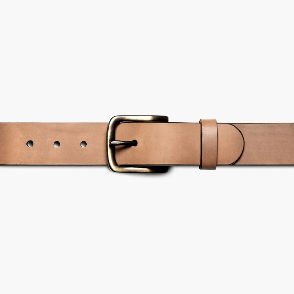 Men's Heritage Leather Belt | Natural