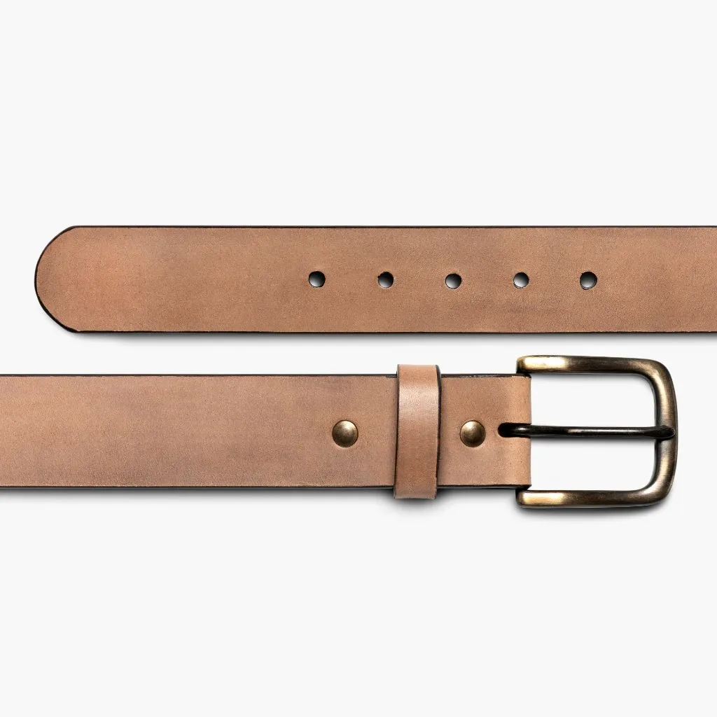 Men's Heritage Leather Belt | Natural