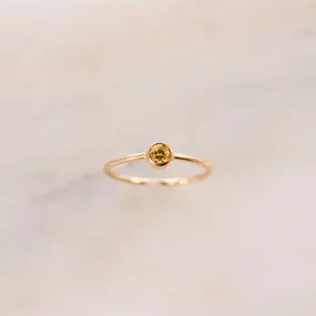 November Birthstone Ring ∙ Yellow Topaz