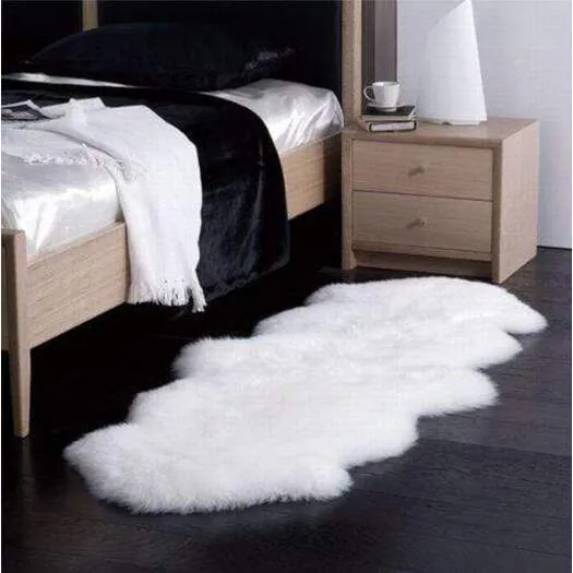 Premium Australian Lambskin Sheepskin Rug Soft Long , 90/105/125/190cm