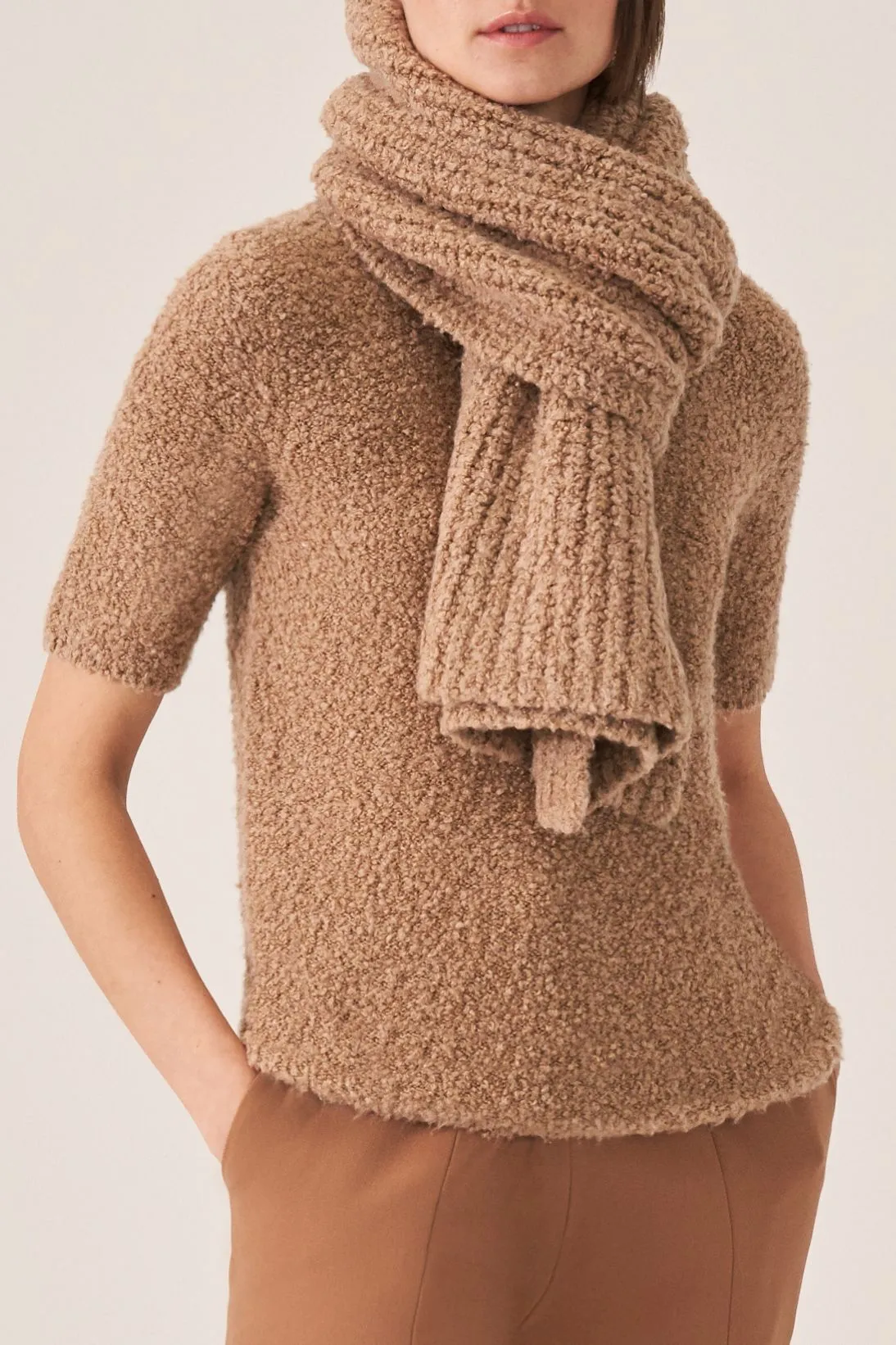 RIB TEDDY SCARF