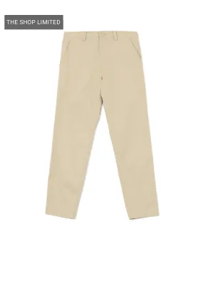 [Y's BORN PRODUCT] COTTON TWILL SLIM FIT DRAWSTRING PANTS